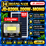 Đèn Năng Lượng Mặt Trời 200W Jindian JD-8200L Mono New 2026. HÀNG XỊN