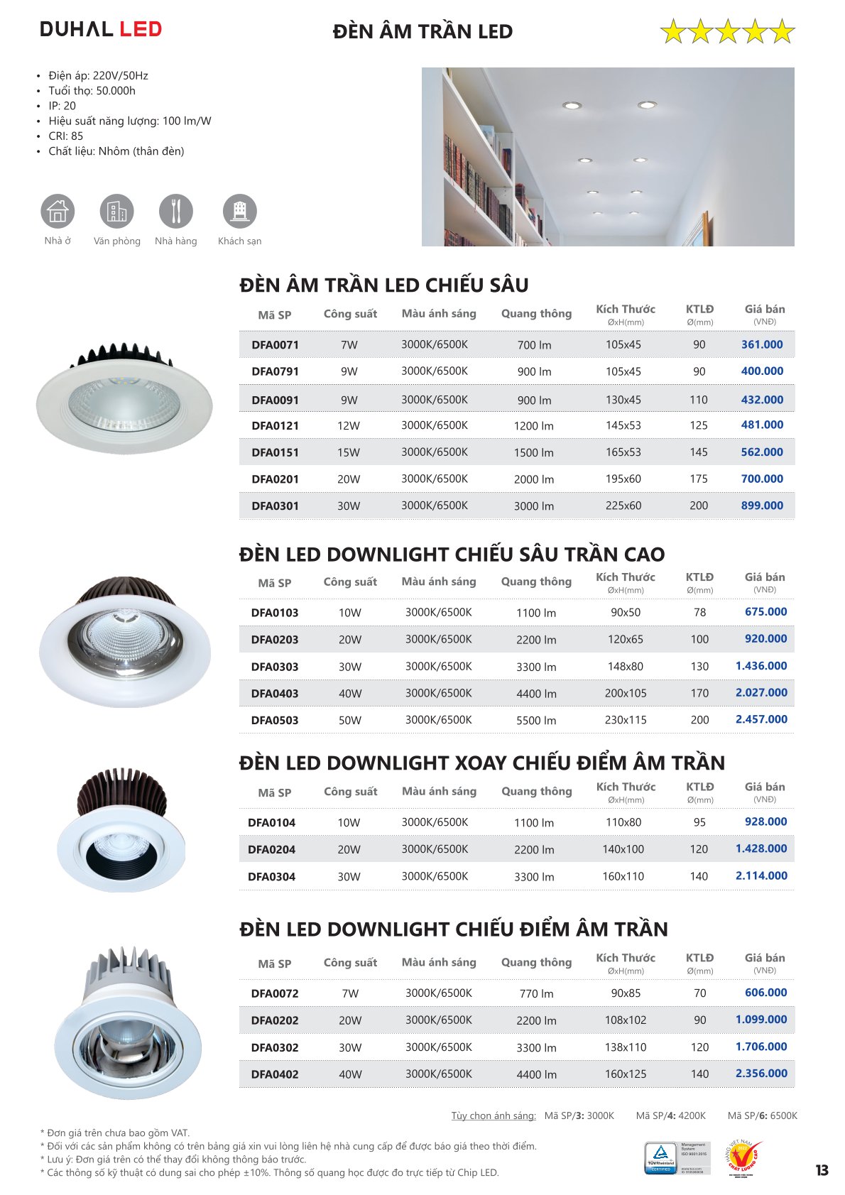 Catalog Bảng Giá DUHAL