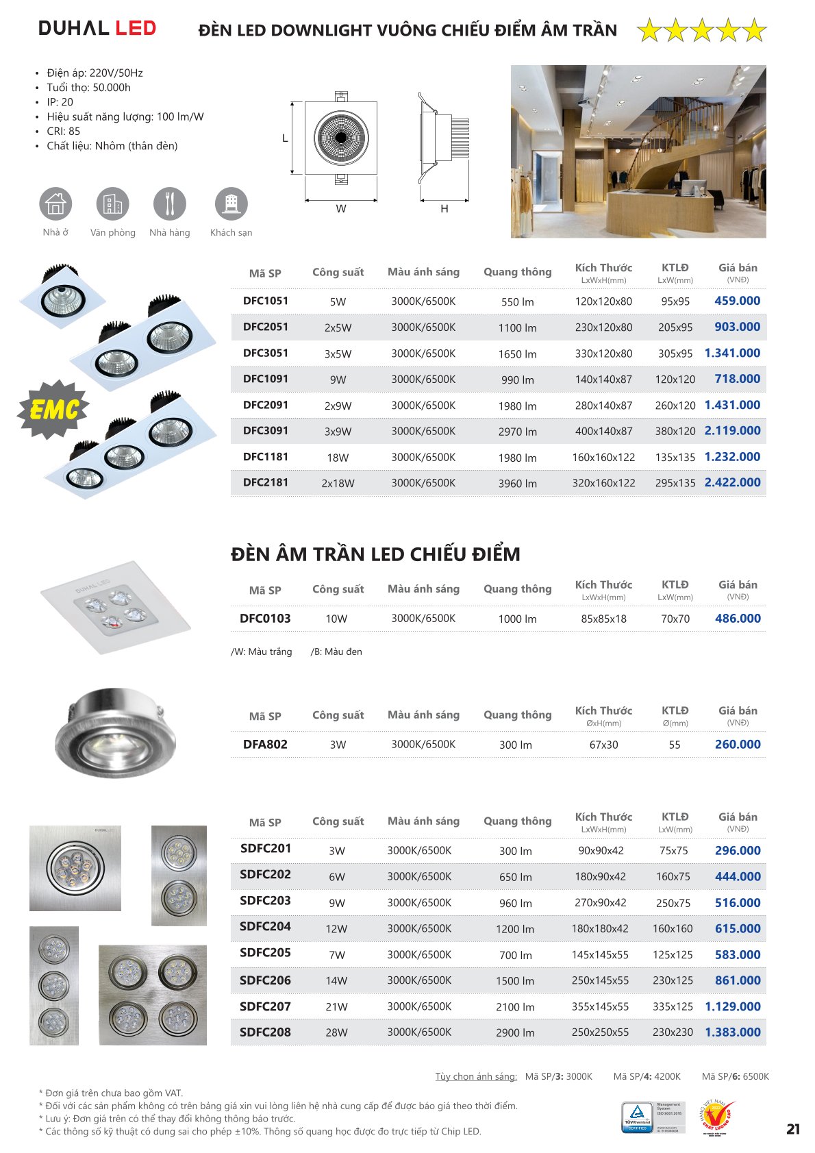 Catalog Bảng Giá DUHAL