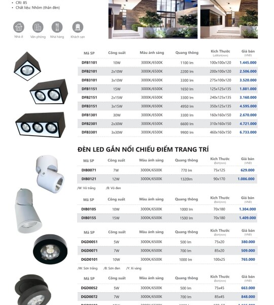 Catalog Bảng Giá DUHAL