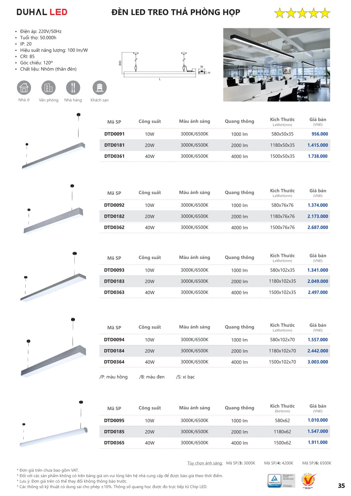 Catalog Bảng Giá DUHAL