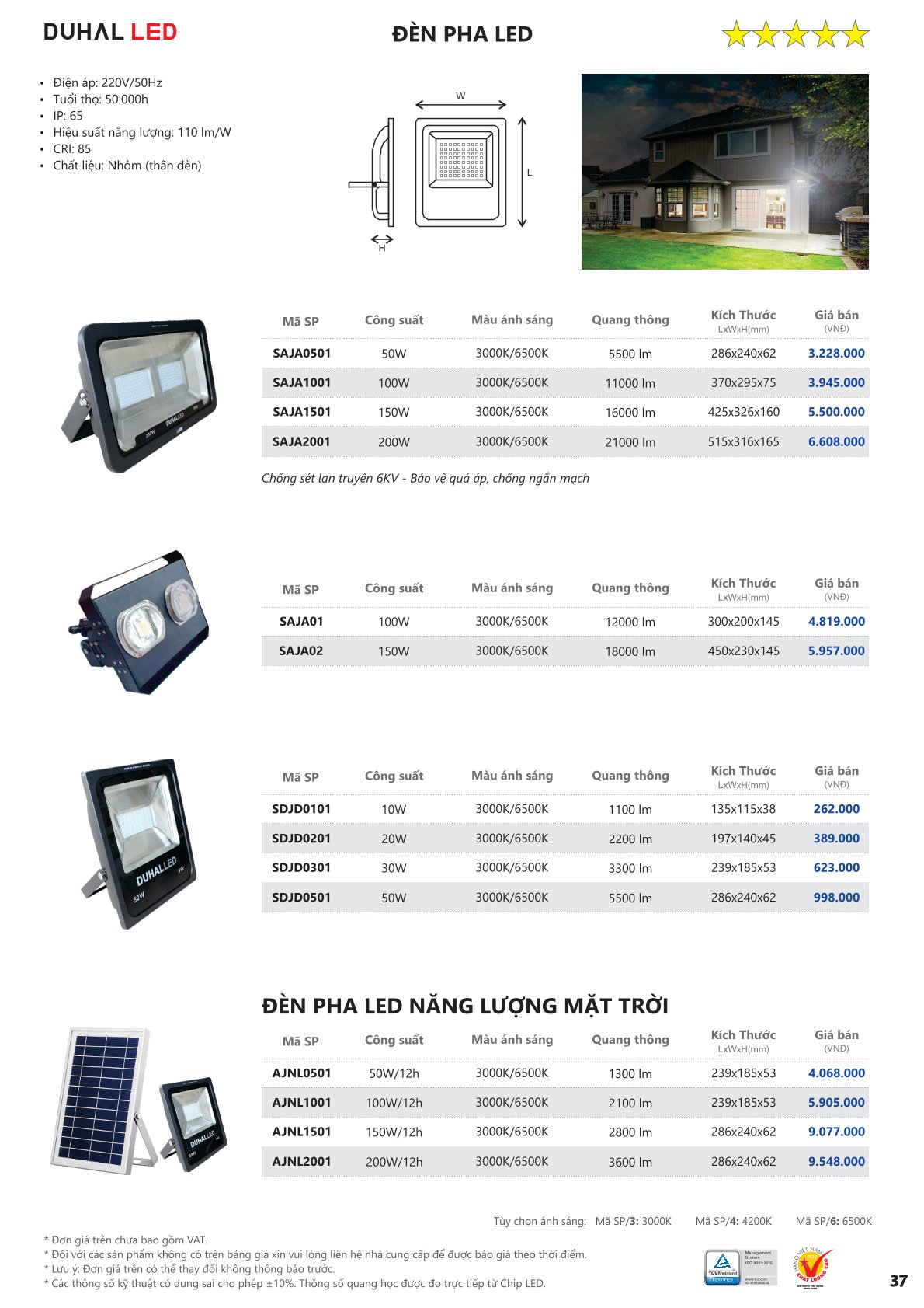 Catalog Bảng Giá DUHAL