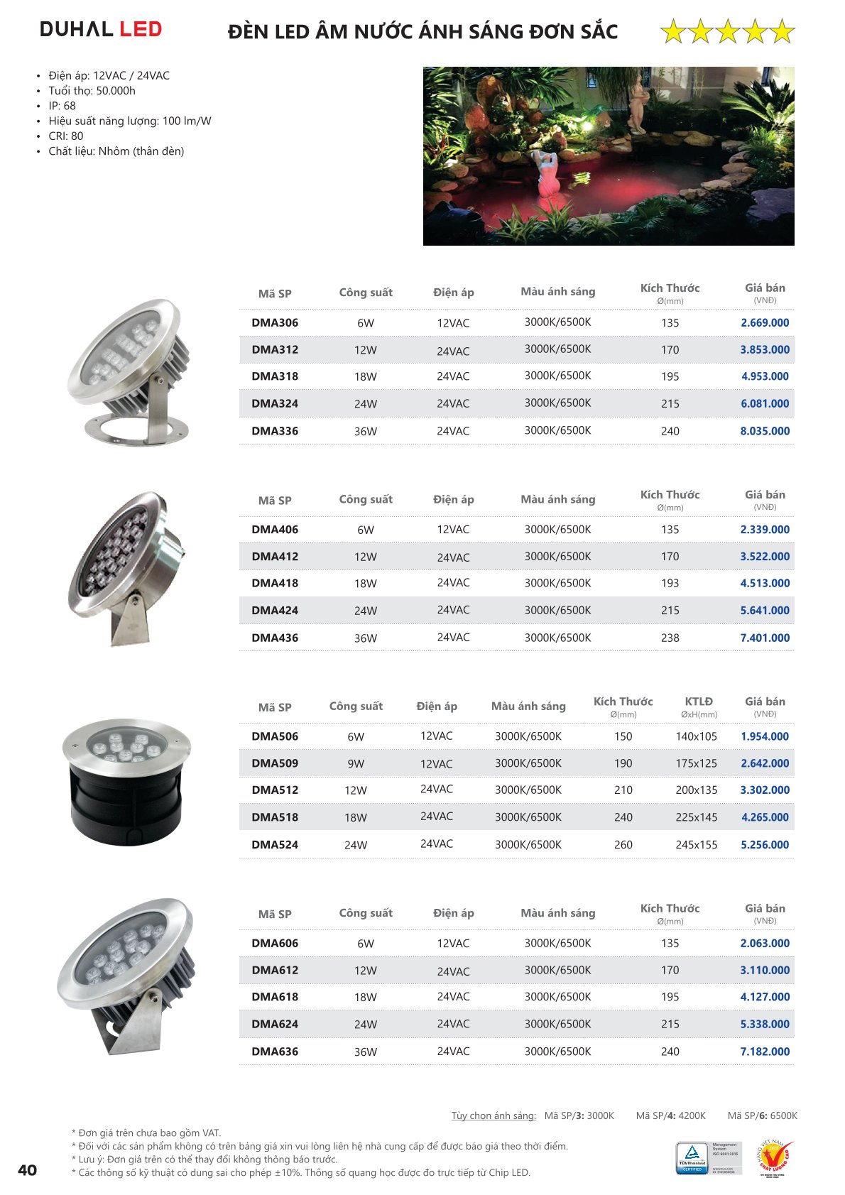 Catalog Bảng Giá DUHAL