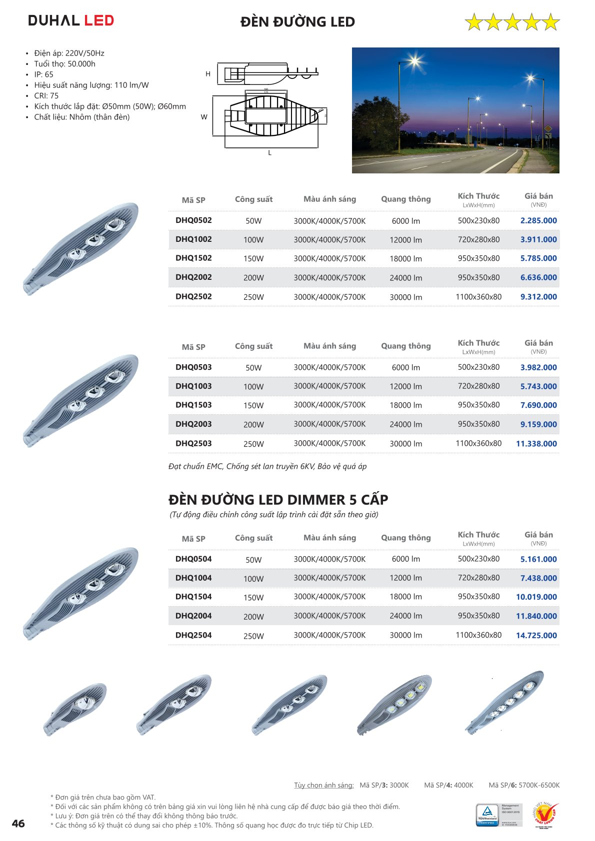 Catalog Bảng Giá DUHAL