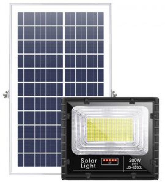 Đèn Năng Lượng Mặt Trời 200W Jindian JD-8200L Mono New 2026. HÀNG XỊN