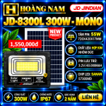 Đèn Năng Lượng Mặt Trời 300W Jindian JD-8300L Mono New 2026. HÀNG XỊN