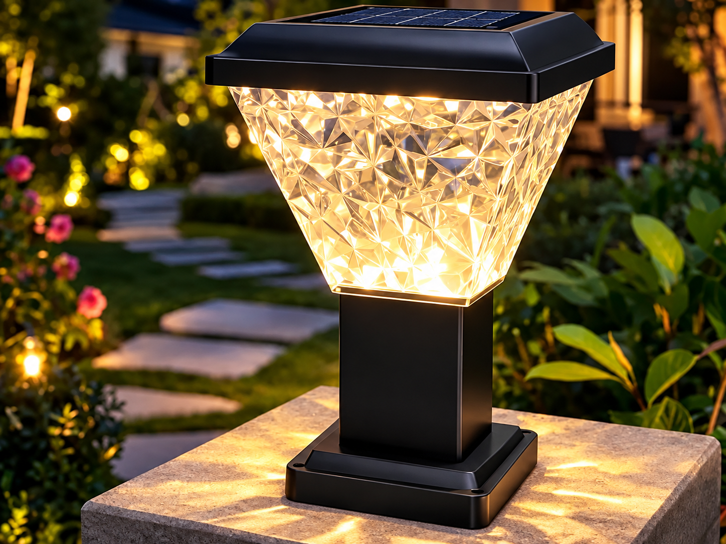 ĐÈN TRỤ NLMT LED 30CM x 19,5CM