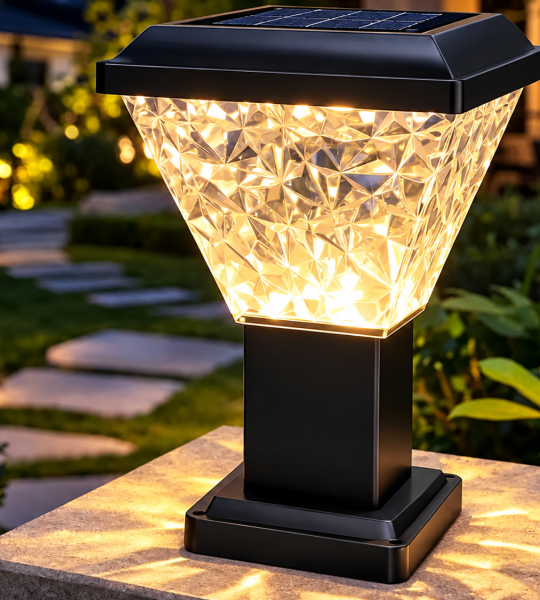 ĐÈN TRỤ NLMT LED 30CM x 19,5CM