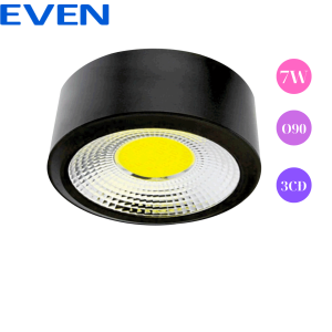 Đèn led rọi lon nổi 7W- vỏ đen- 3 chế độ màu-phi 90mm  EVEN - CHẤT LƯỢNG