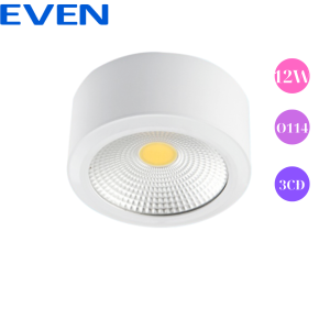 Đèn led rọi lon nổi 12W- vỏ trắng- 3 chế độ màu-phi 114mm EVEN - CHẤT LƯỢNG