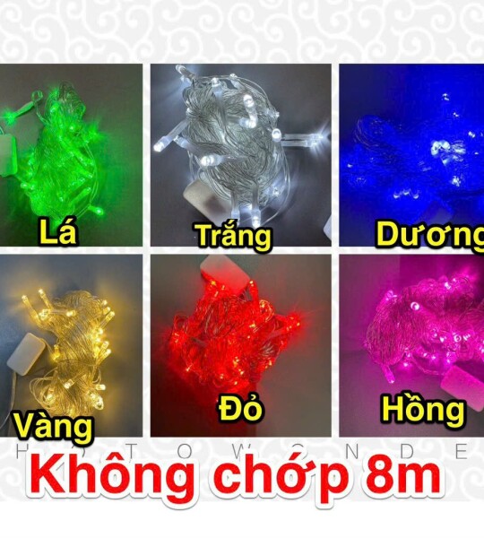 Dây Không chớp Led 8m